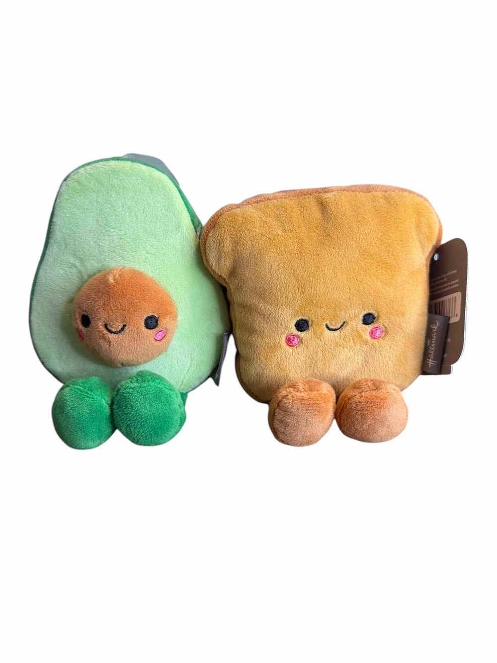 Hallmark Better Together Avocado & Toast Magnetic Plush Pair NWT Food Plush